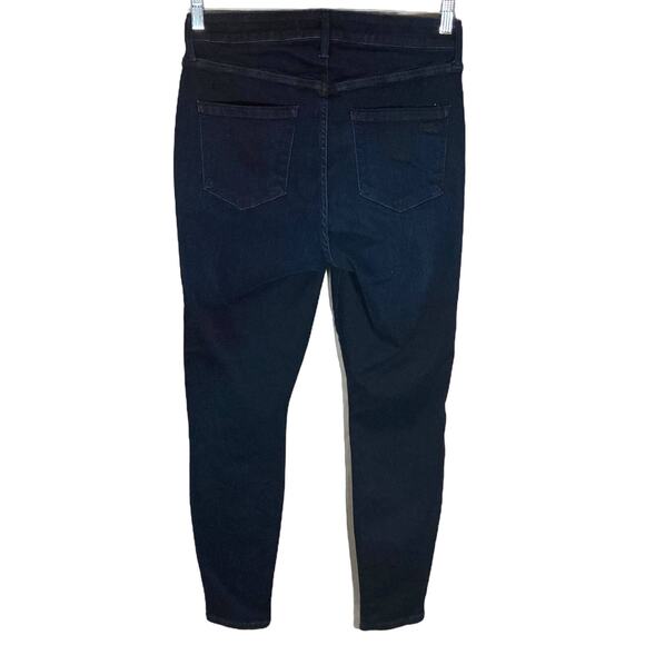 AYR 'The Skinny' Jeans In Jac's Jeans Wash Dark Blue Distressed Stretchy Sz 14 R - Picture 3 of 16